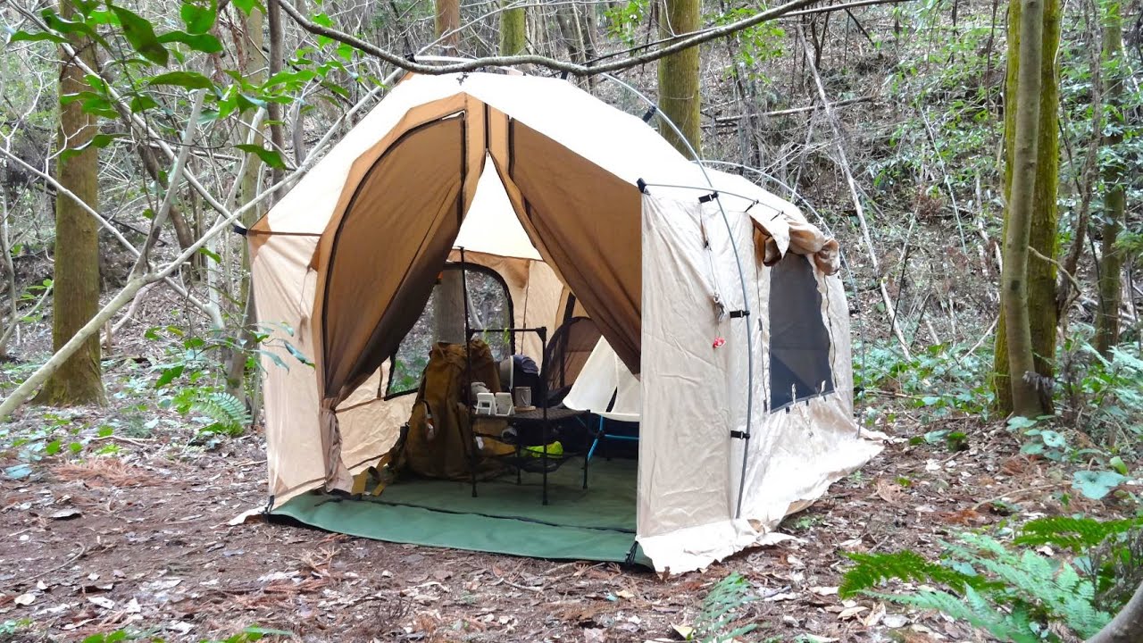 おこもり最高!カヌーテントで冬ソロキャンプ【GOGlamping】