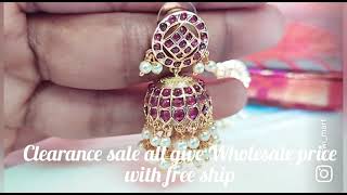 Clearance Sale All Give Wholesale Price with Free ship Onegram jewellery Earrings Rubby Bangles screenshot 3