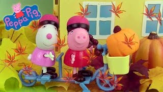 Peppa Pig À Vélo Avec Suzy Bicycle Ride With Suzy Sheep Figurines Jouets Play Doh