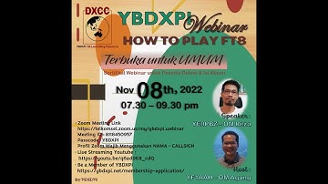 Live Streaming YBDXPI Webinar : How To Play FT8