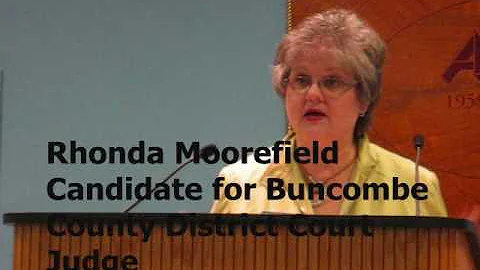 Rhonda Moorefield - Candidate for Buncombe County District Court Judge