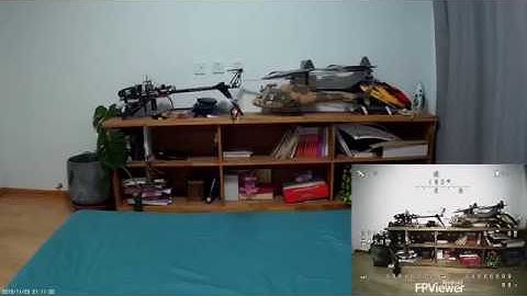 The smallest ArduHeli K120 with Camera & VTX PIP DVR fly indoor