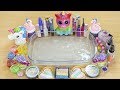 "UNICORN" Slime / Mixing Makeup Eyeshadow and Glitter into Clear Slime
