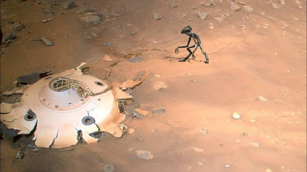 Nasa perseverance Rover find crash alien UFO On Mars || Perseverance ...