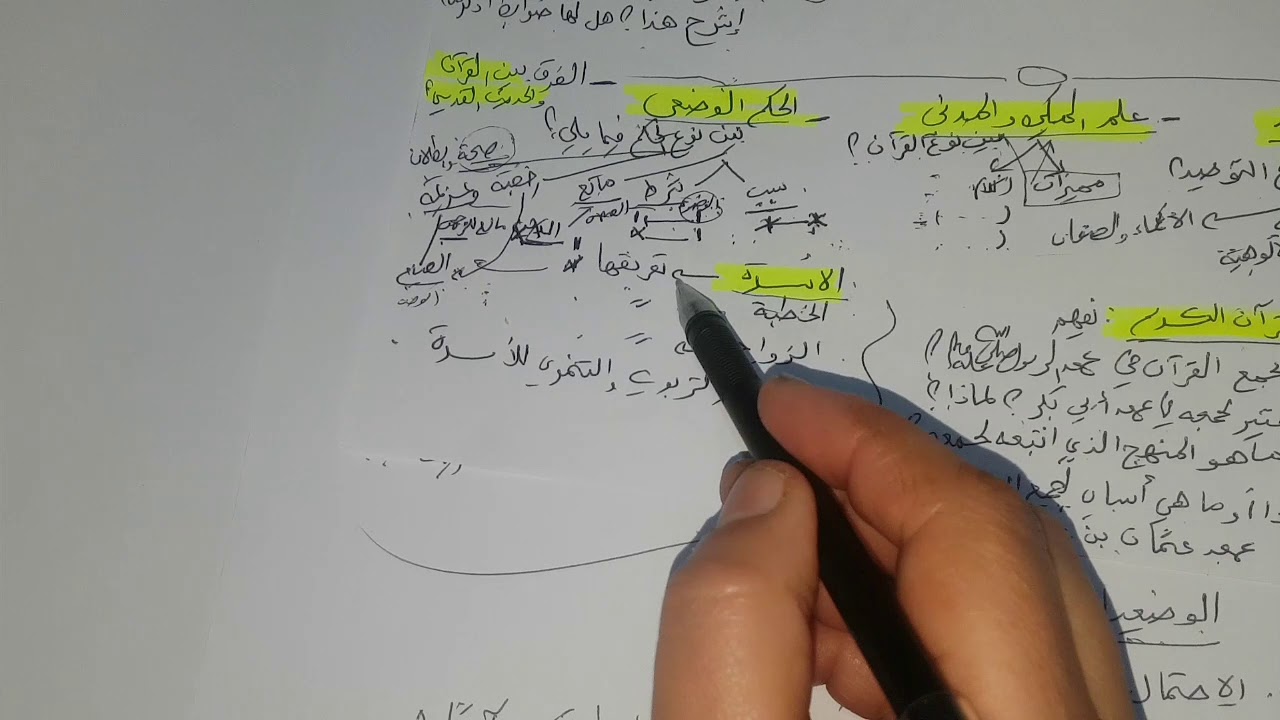 نماذج لاختبارات الفصل الثاني.  السنوات الثانية ثانوي