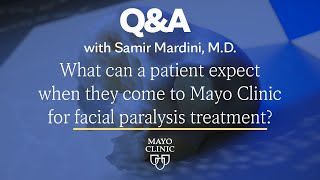 Facial Paralysis What To Expect, Dr. Samir Mardini, Mayo Clinic