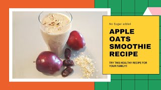 If you want to try SOMETHING healthy, try this recipe - Apple Oats Smoothie Recipe Shorts