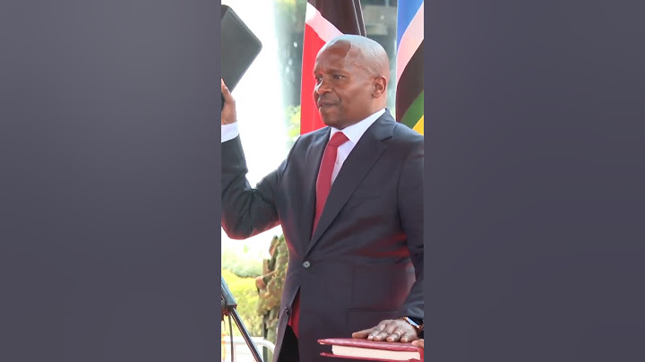 See What Kithure Kindiki said During his Swearing In as the Deputy President