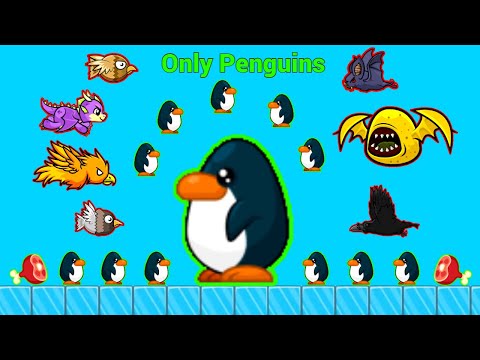Just The Challenge Of Eating The Penguins (EvoWorld.io)
