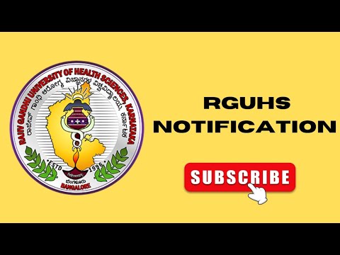 rguhs phd notification 2023