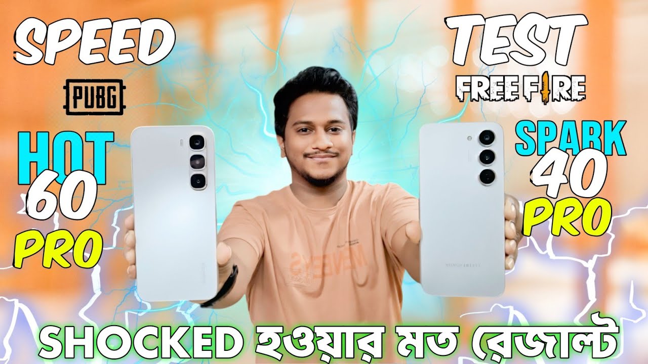 Speed Test Infinix Hot 60 Pro vs Tecno Spark 40 Pro  - Mobile Bari