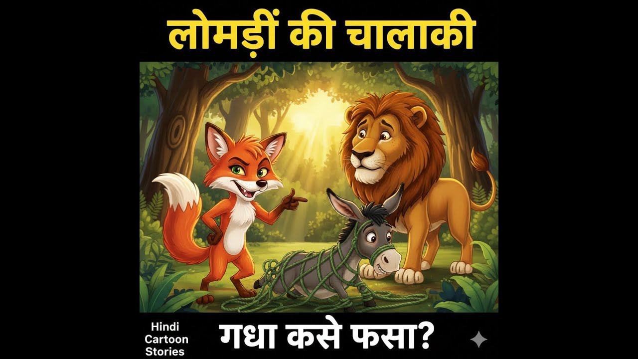 Lomari Ki Kahani | Sher aurGgadha Ki Kkahani | Lion, Donkey and Fox Story in Hindi | 
