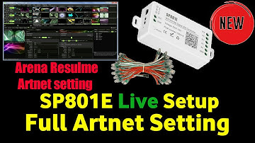 Arena Resulme Live  Artnet Setting Sp801E|Live controller Setting Pixel led|#coin pixel#live