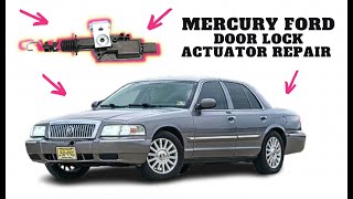 HOW TO REPAIR OR REPLACE DOOR LOCK ACTUATOR FORD MERCURY LINCOLN EASY