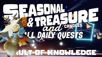 Seasonal & Treasure candles and Quests in Vault of Knowledge | SkyCotl | NoobMode