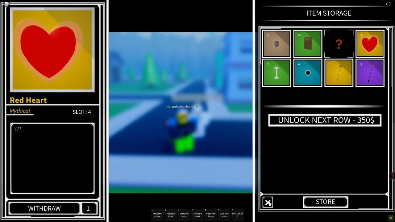 Stands awakening trade dio skull for red heart, proof. YouTube