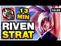 COUNTER EVERY HARD LANE USING THIS RIVEN STRAT! (PATCH 10.25) RIVEN GAMEPLAY (Season 11 Riven Guide)