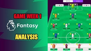 Fantasy premier league ||  Fantasy football manager || Game week 1 analysis || Malayalam explanation screenshot 5