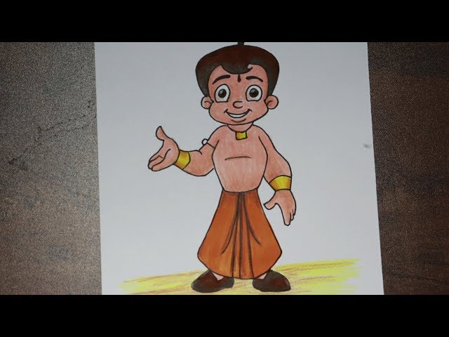 How to Draw || Chhota Bheem || Character Drawing || Raju || Step by Step |  Character drawing, Animated drawings, Character