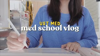 med school vlog ♡ neuropsych rotation, online class essentials, lots of studying | kristine abraham