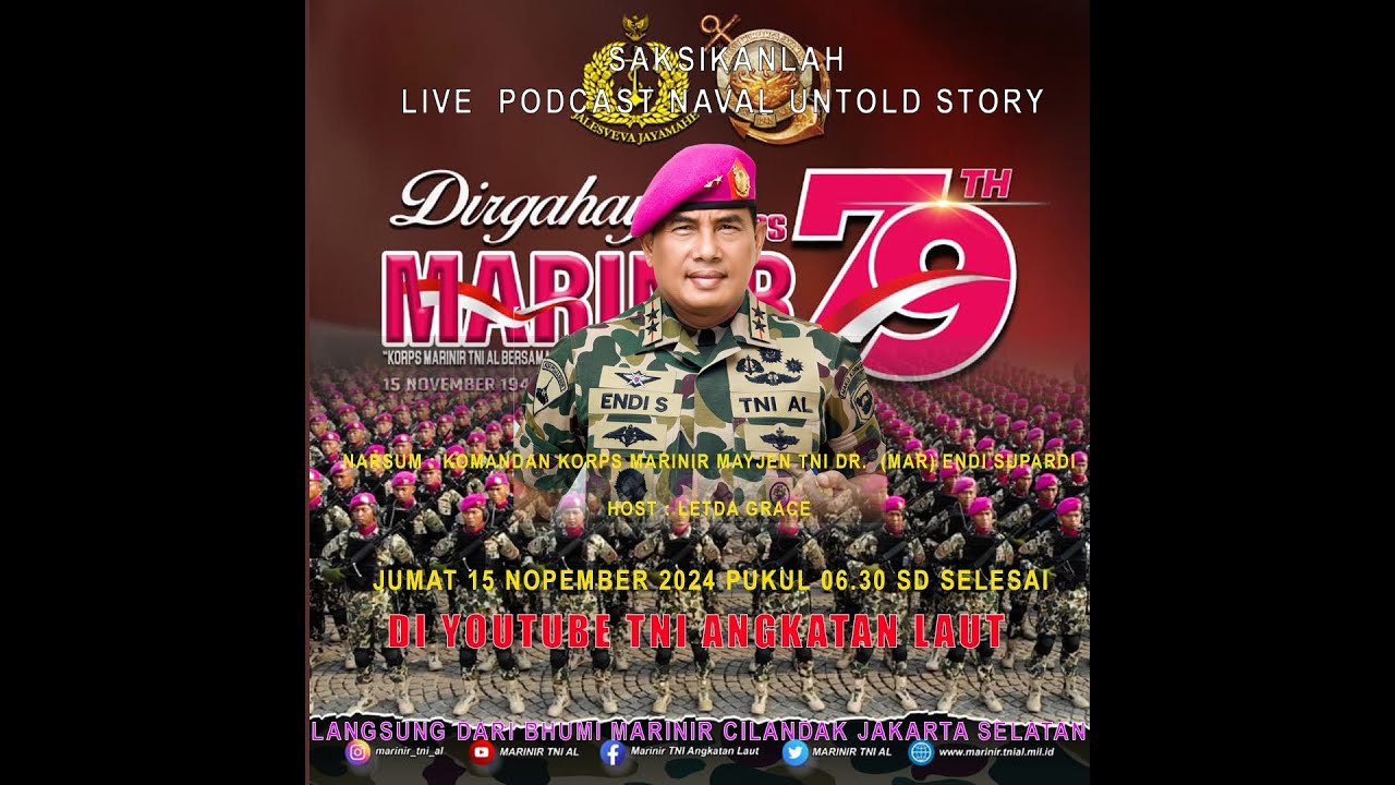 🔴 LIVE: PODCAST NAVAL UNTOLD STORY DIRGAHAYU KORPS MARINIR