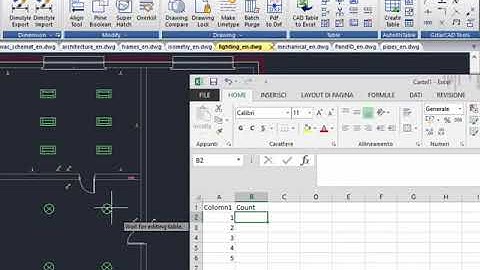 GstarCAD 2015 Tutorial - AutoXlsTable and CAD Table to Excel