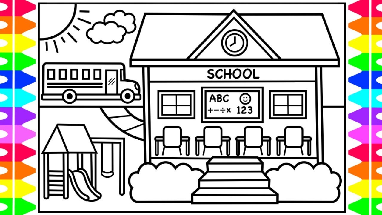 School Printable Coloring Pages 3