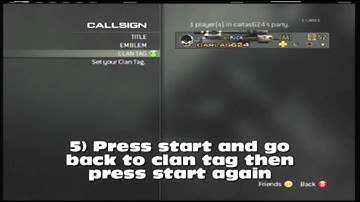 MW3: How to put xbox buttons in your clan tag. No hack