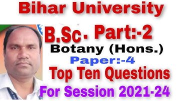 Brabu botany honours paper 4 vvi guess question 2023|botany honours important question 2023|
