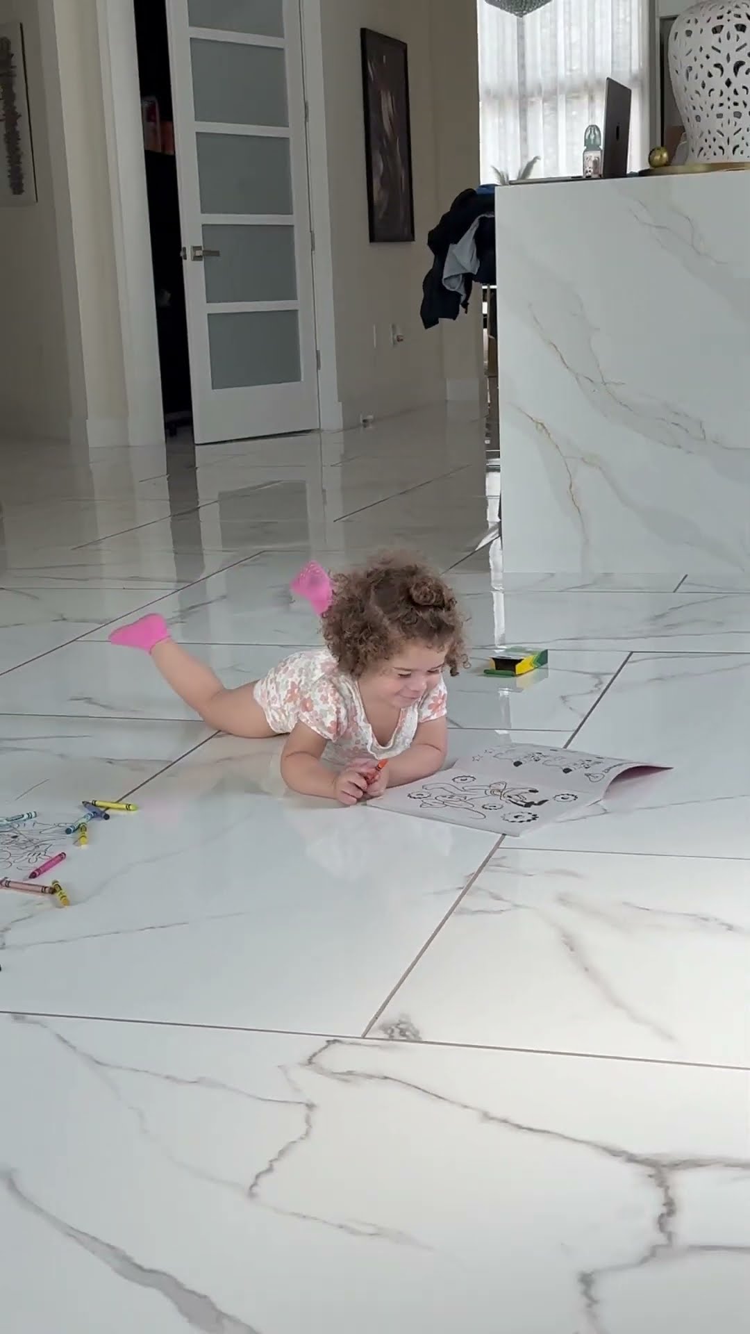 Caught my daughter coloring then this happened #shorts