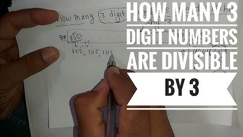how many 3 digit numbers are divisible by 3 in Hindi | Surendra Khilery