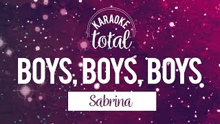 Boys, Boys, Boys - Sabrina - Karaoke con Coros Boys, Boys, Boys - Sabrina - Karaoke con Coros