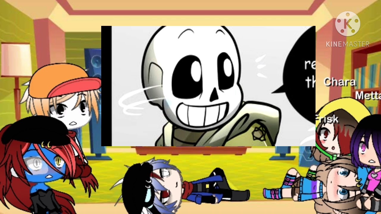 Undertale reacciona a el pasado de sans último capítulo - YouTube