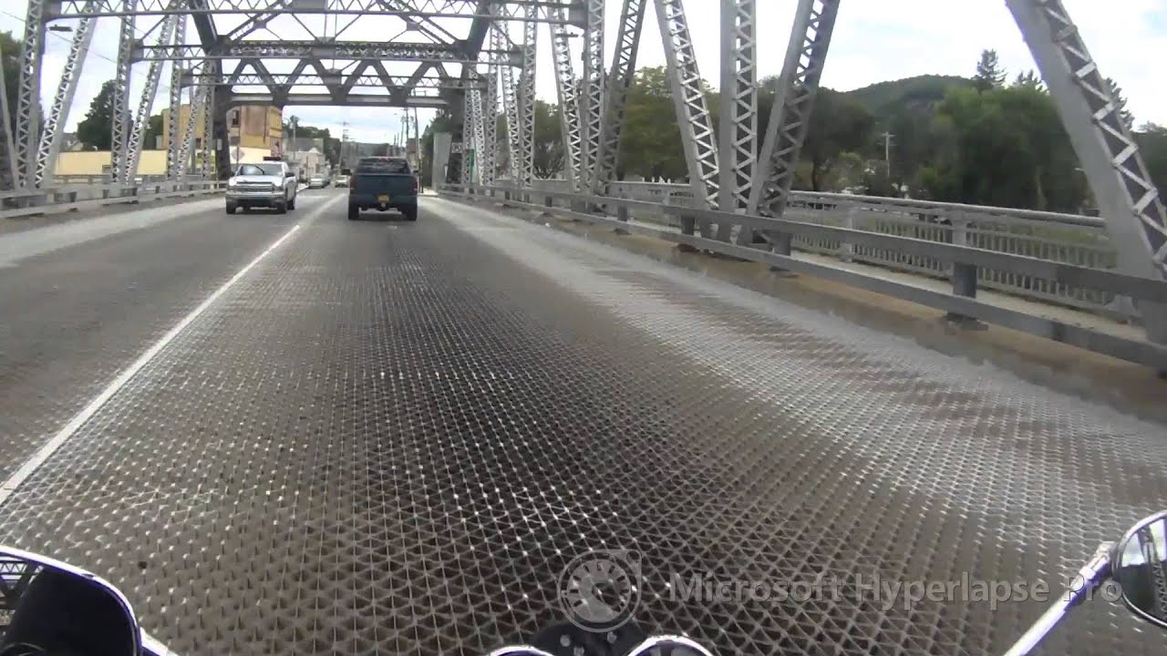 Metal Grating Bridge over the Delaware Port Jervis YouTube