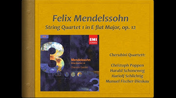 Mendelssohn, String Quartet  1, op. 12 - Video Score - Cherubini Quartett