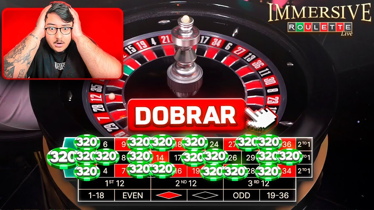 MARTINGALE INFINITO ATÉ O ALL IN DE R$7.275 NA ROLETA IMMERSIVA!