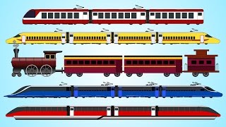 Learning Train For Children | Railway Vehicles | Fun and Educational Learning Videos