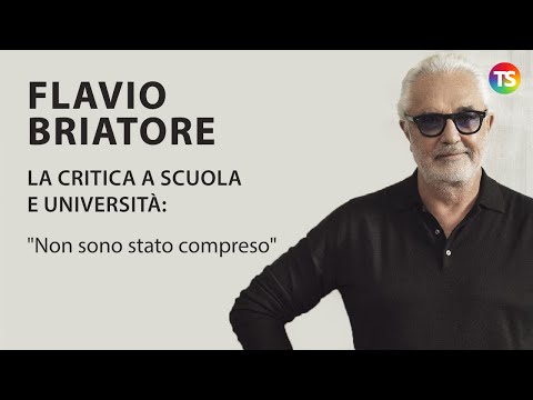 Flavio Briatore e la sua critica a scuola e università: 