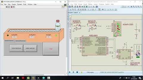 Simulasi HMI Konveyor Penyuplai Barang menggunakan Arduino, Proteus dan LabVIEW
