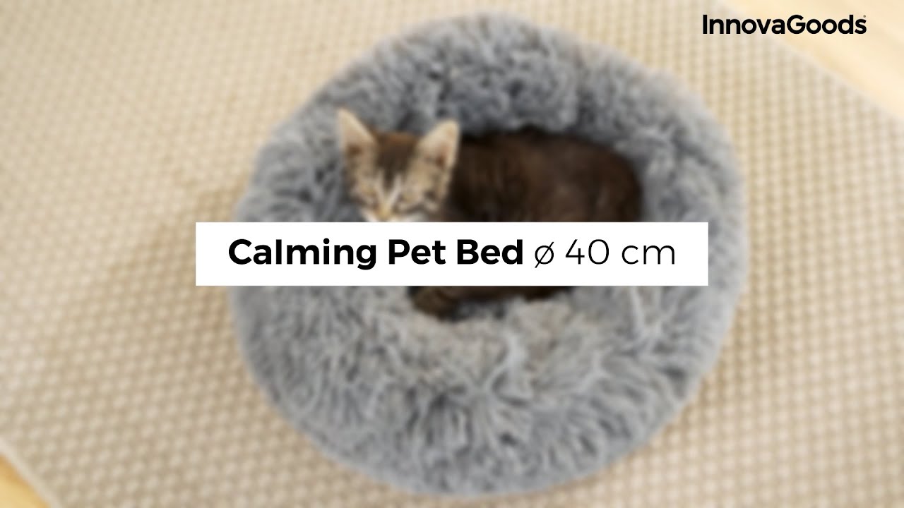 InnovaGoods Calming Pet Bed ø 40 cm YouTube