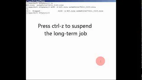 Job control with jobs, bg, and kill commands