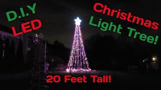 D.I.Y Lighted Christmas Tree: Build Your Own 20 Foot LED Tree!