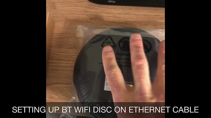 Setting up a BT WiFi disc with Ethernet - Smart hub 2