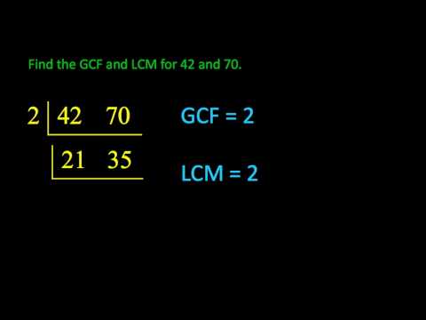 problem solving using gcf and lcm