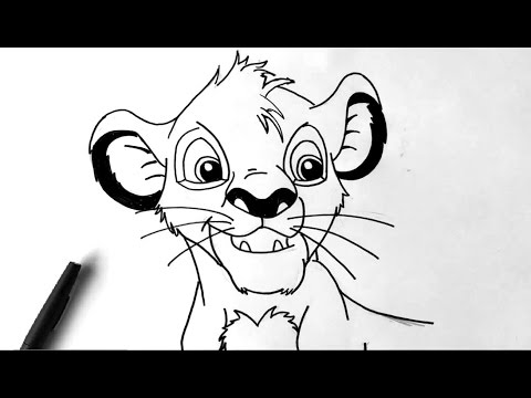Comment Dessiner Simba Le Roi Lion Youtube