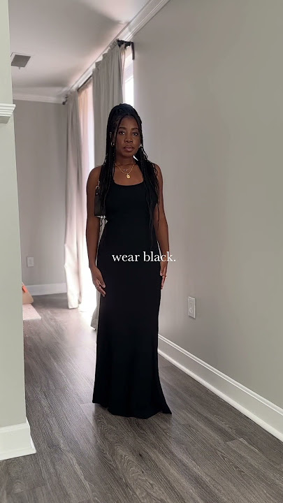 GRWM Black Maxi Dress Summer Outfits