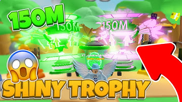 ✨ *OMG* I CRAFTED A SHINY DIVINE 150M DISTORTION TROPHY🏆👑! INSANE STATS!  (Roblox Clicker Simulator)