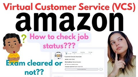 Amazon VCS hiring 2025| Amazon permanent work from home jobs| how to check Amazon VCS job status?