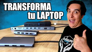 TRANSFORMA tu SETUP portátil con estos Docks USB C, LA MEJOR opcion CALIDAD PRECIO  Droga Digital