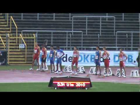 Deutsche Jugend-Meistersc...  Ulm 2010 - 100m men ...